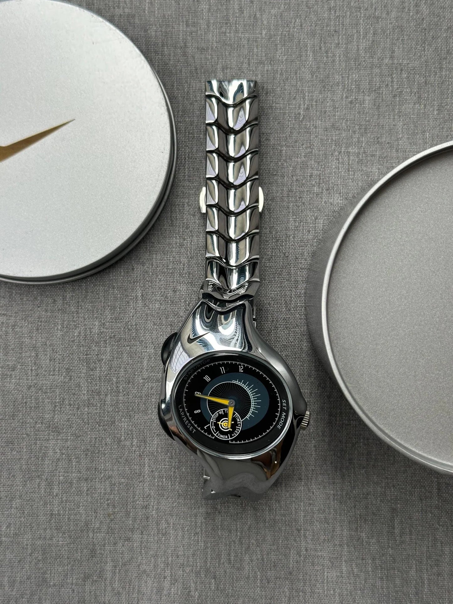 Nike Triax Watch Shiny Silver