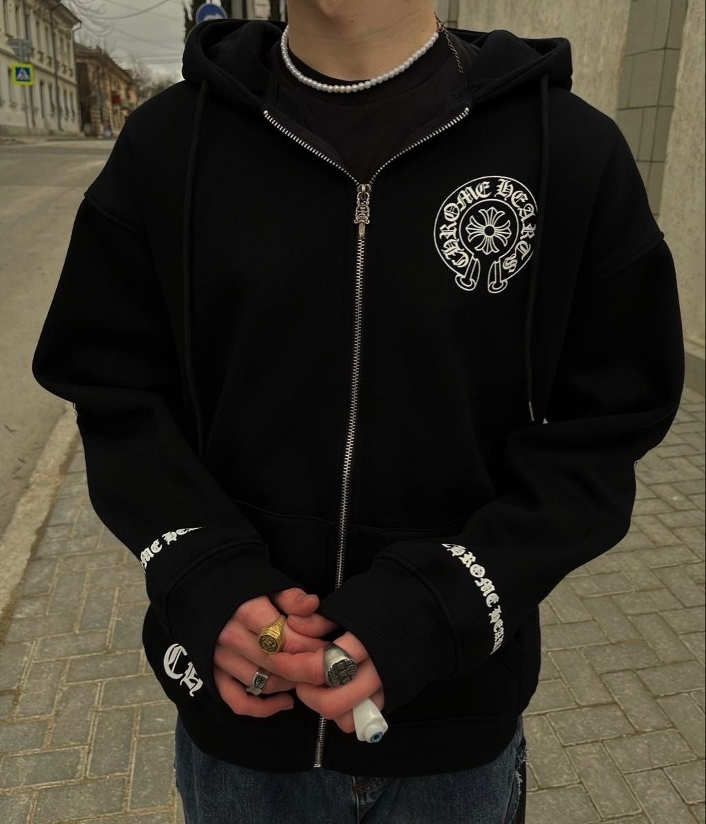 Chrome Hearts zip up hoodie